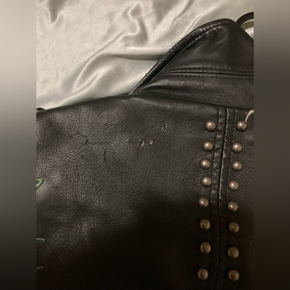 Blank NYC Embroidered & Studded Leather Jacket - Picture 3 of 3